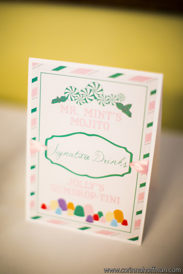Candy land themed wedding signature drink