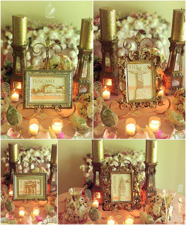 Wedding Table Number Signs Dogwood Blossom Stationery