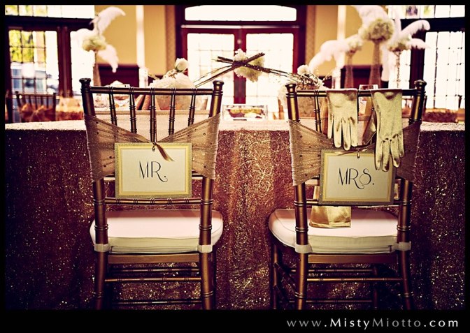 Dogwood Blossom Stationery custom chair back signs