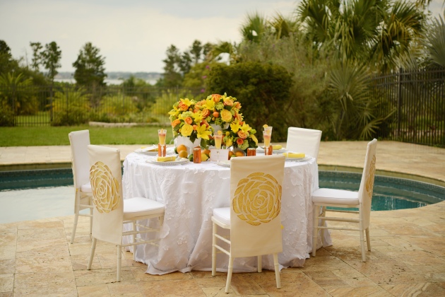 Citrus inspired wedding with Dogwood Blossom Stationery