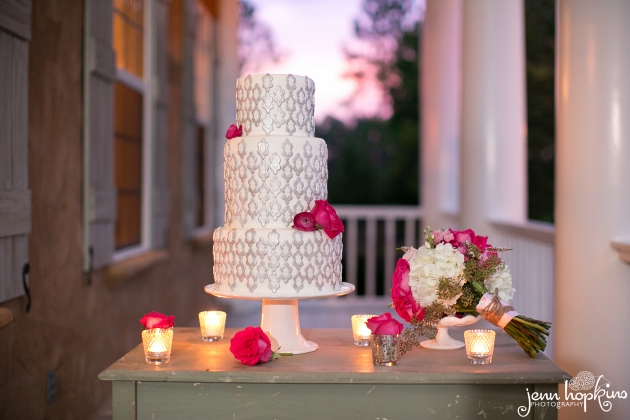 Pink-and-gray-wedding-Dogwood-Blossom-Stationery-cake-table.jpg