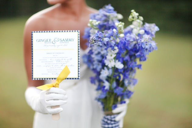 Dogwood Blossom Stationery custom wedding ceremony program fans