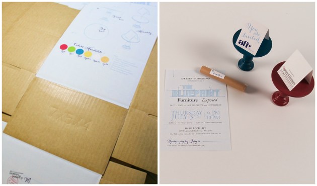 Dogwood Blossom Stationery, AFR The Blueprint, custom invitations, box and set up