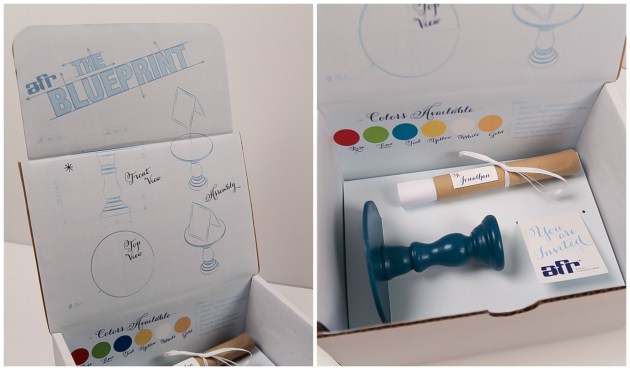 Dogwood Blossom Stationery, AFR The Blueprint, custom invitations, lid and inside