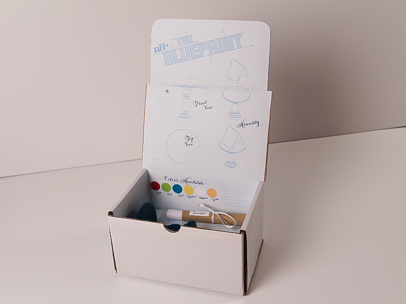 Dogwood Blossom Stationery, AFR The Blueprint, custom invitations, top view