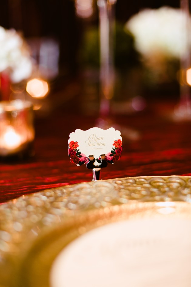 Errol Colon Photography, Dogwood Blossom Stationery, Orlando weddings, place cards