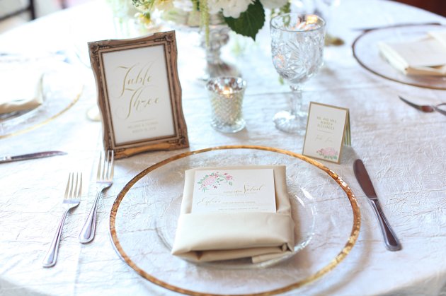 Wings of Glory Photography, Dogwood Blossom Stationery, Orlando Weddings, table stationery