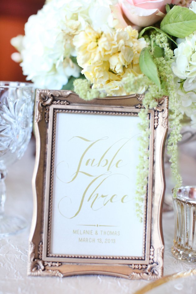 Wings of Glory Photography, Dogwood Blossom Stationery, Orlando Weddings, table numbers