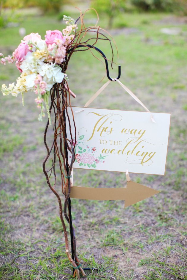 Wings of Glory Photography, Dogwood Blossom Stationery, Orlando Weddings, ceremony sign