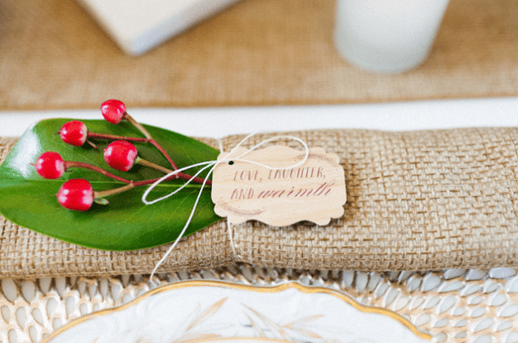 Andi Mans Photography, Dogwood Blossom Stationery, Orlando weddings, napkin tag