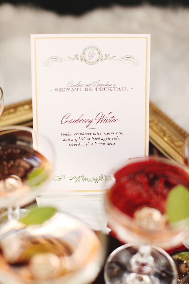 Cocktail Sign, Dogwood Blossom Stationery, Holiday Shoot, The Acre, Vine and Light Photography