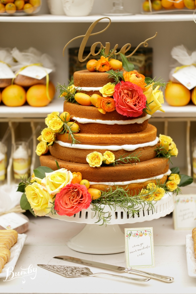 Bumby Photography, Peachtree House, Dogwood Blossom Stationery, Orlando weddings, citrus wedding cake, orange and yellow wedding ideas