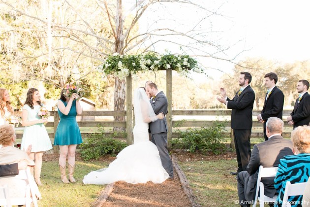 Outdoor Ceremony, Amalie Orrange Photography, Isola Farms, Dogwood Blossom Stationery and Invitation Studio