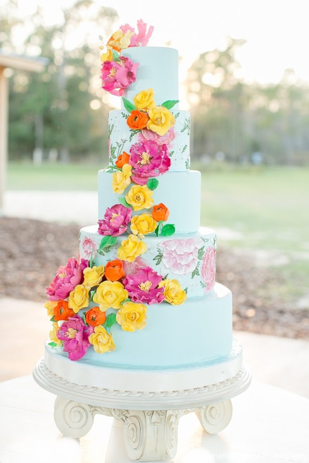 Wedding Cake, Amalie Orrange Photography, Isola Farms, Dogwood Blossom Stationery and Invitation Studio