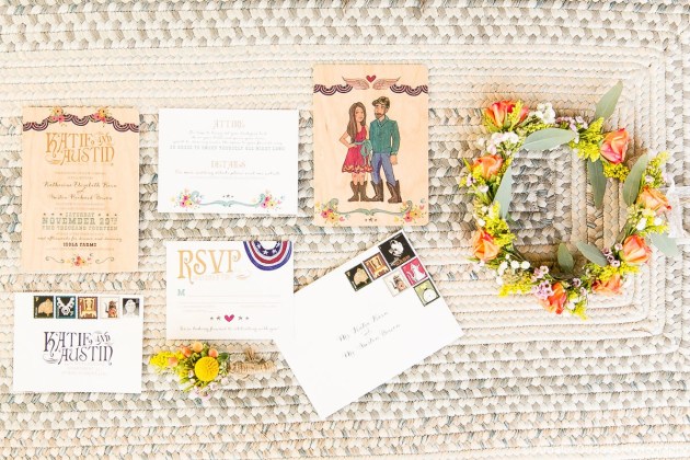 Wood Invitations, Country Themed Wedding, Amalie Orrange Photography, Isola Farms, Dogwood Blossom Stationery and Invitation Studio