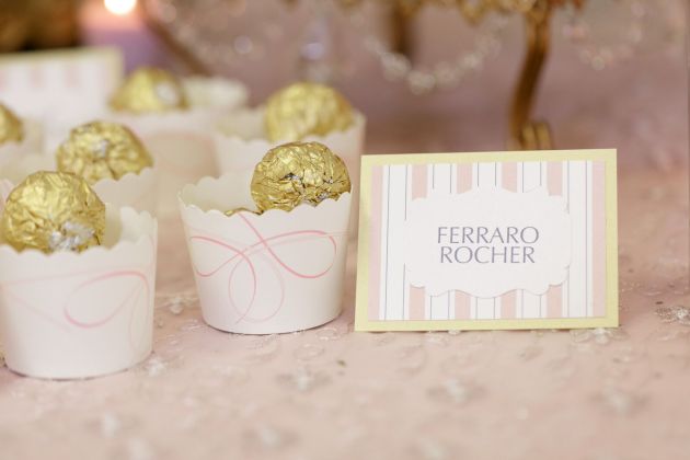 Dessert Signs, Ferraro Rocher, Ballerina Birthday Inspiration, Bumby Photography, Dogwood Blossom Stationery Event