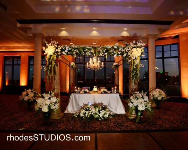 Floral arch - sweetheart table